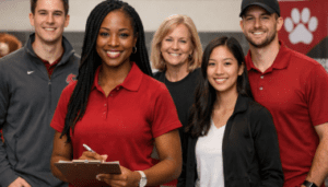 Diverse Cougs 4 Kids student and alumni volunteers supporting youth through development and marketing at Washington State University.